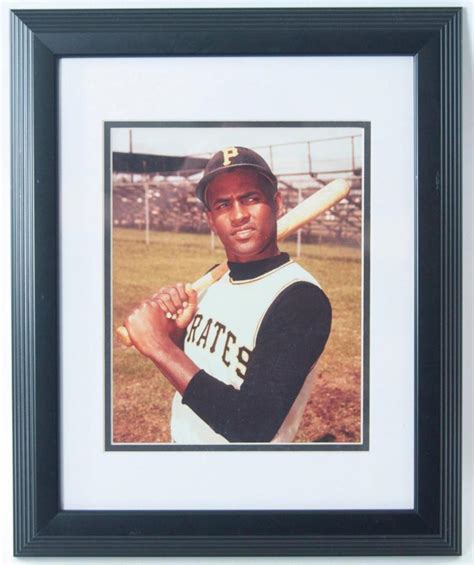 Pittsburgh Pirate Roberto Clemente Framed Photograph