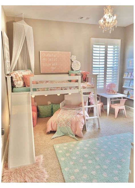 40 Girls Bedroom Ideas With An Awesome Play Space In 2021 Toddler