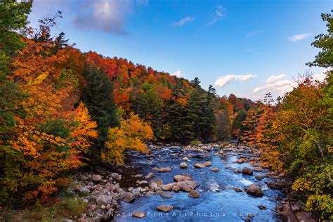 Whiteface Mountain Fall Foliage River Photo | Nature Photos