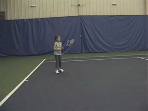 Year Old Tennis Prodigy Abby S Loop Forehand YouTube