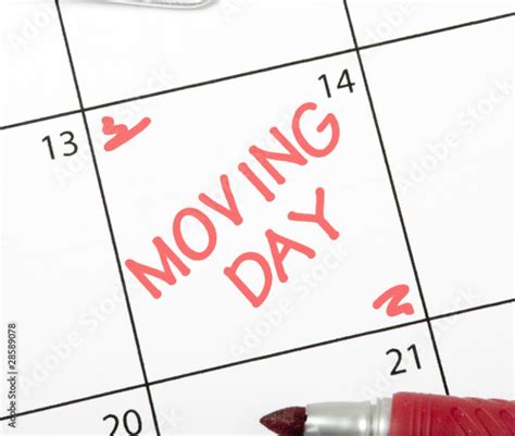 Calendar Reminder Moving Day Stock Photo And Royalty Free Images On