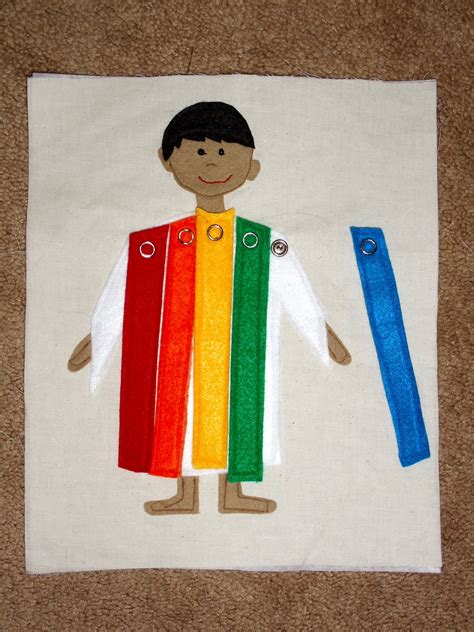 Joseph and the coat of many colors. Katie's Creations: MBASA Quiet Book Swap