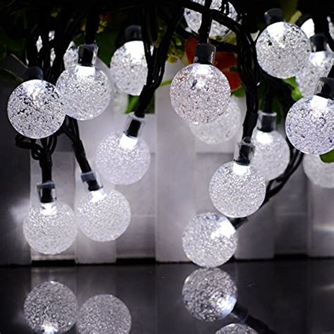 vmanoo christmas solar powered globe lights 30 led 19 7ft ball fairy string 2 ebay