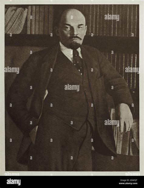 Vladimir Ilyich Ulyanov 1870 1924 Better Known Alias Lenin Hi Res Stock