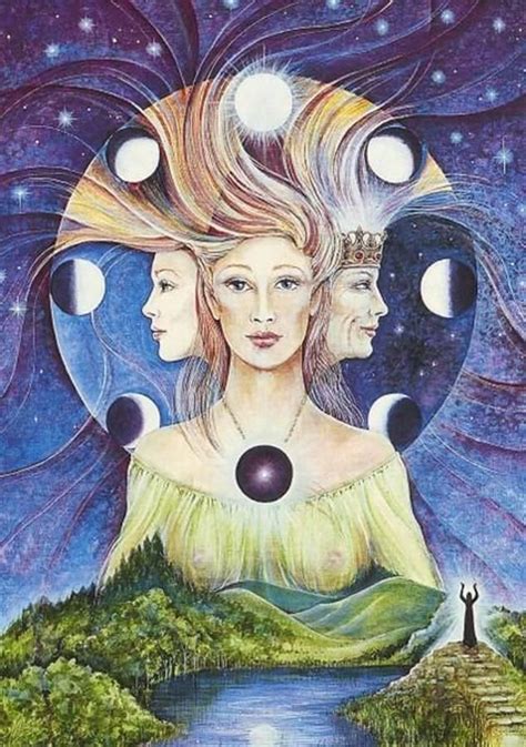 Pin By Martina Lin On Full Moon Triple Goddess Maiden Mother Crone