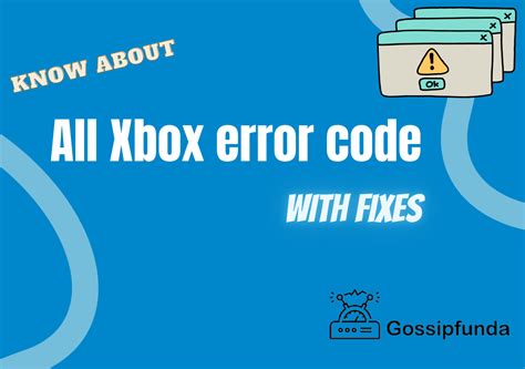 All Xbox Error Codes Gossipfunda