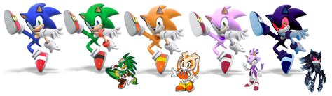 Some More Sonic Recolors Rsmashbrosultimate