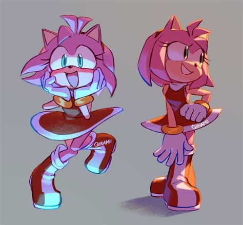 Pin By Mayito Brito On Sonic Fanart Sonic And Amy Amy The Hedgehog