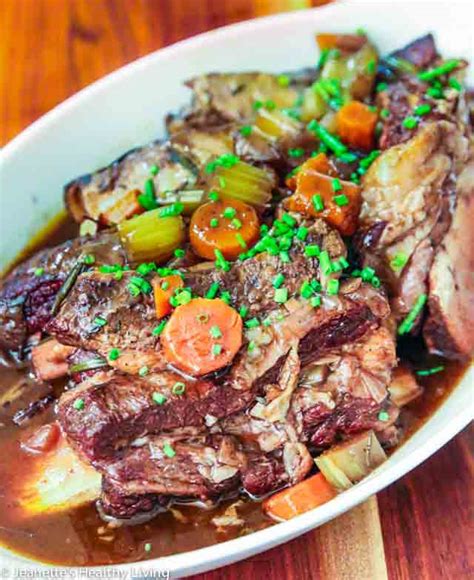 Slow Cooker Red Wine Short Ribs Recipe Jeanettes Healthy Living