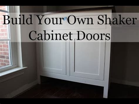 Learn how to build an outdoor kitchen cabinet and countertop for a sink. DIY Shaker Cabinet Doors - YouTube