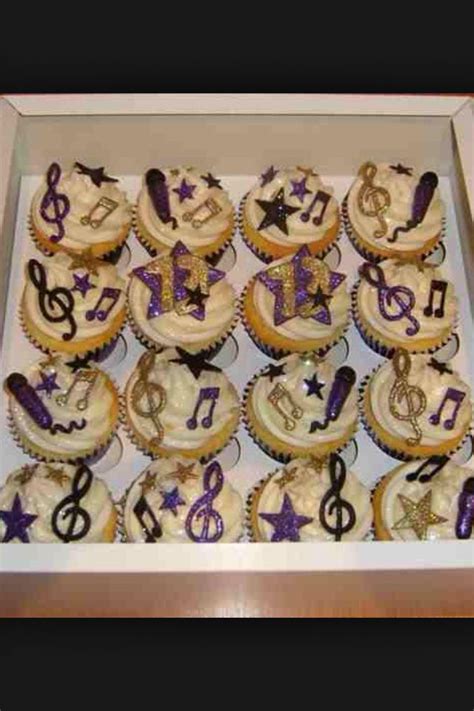 Karaoke Party Cupcakes Music Note Cupcakes Music Note Birthday
