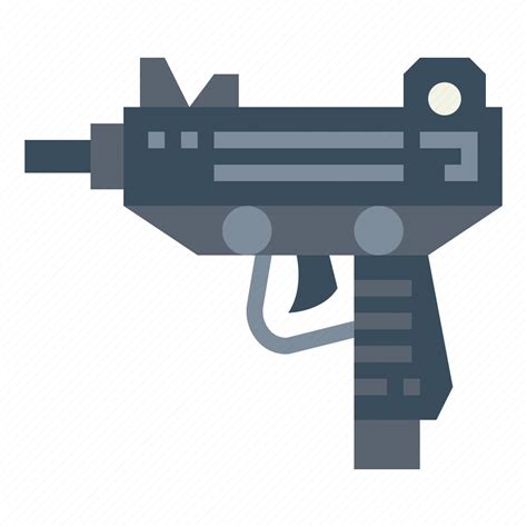 Gun Pistol Uzi Weapon Icon Download On Iconfinder