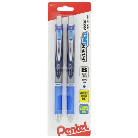 Pentel Energel Rtx 10mm Retractable Liquid Gel Pens Blue Ink Shop