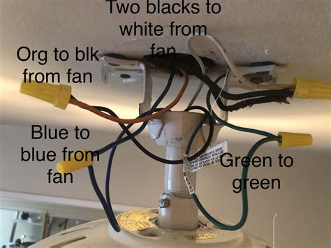 Installing A Ceiling Fan With Light Blue Wire How To Install A