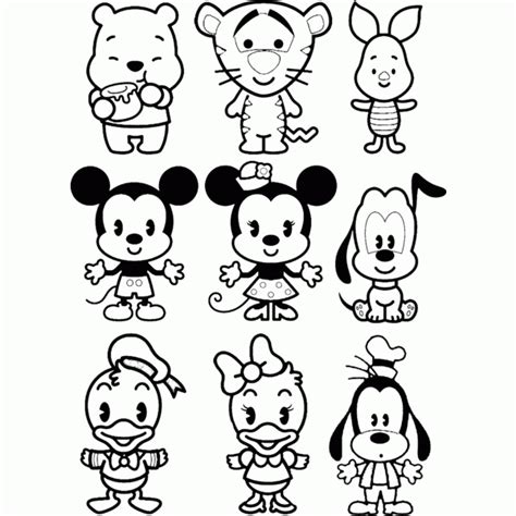 Disney Cuties Coloring Pages Coloring Home