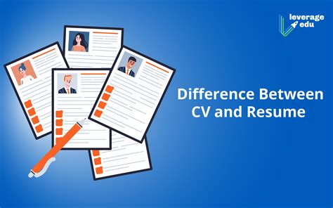 Difference Between Cv And Resume Leverage Edu