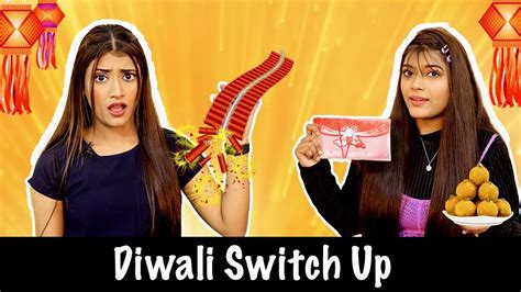 Diwali Switch Up Challenge Samreen Ali Youtube
