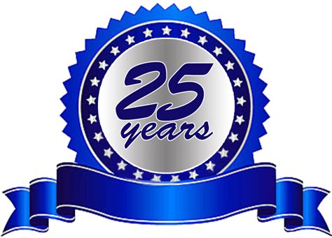 Download Customer Service Clipart Year Service 25 Years Anniversary
