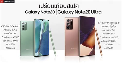 The note 20 ultra is the first phone to make use of the latest and toughest corning gorilla glass victus. เปรียบเทียบสเปค Galaxy Note 20 และ Galaxy Note 20 Ultra มี ...
