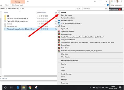 Comment Monter Un Fichier Iso Windows 10