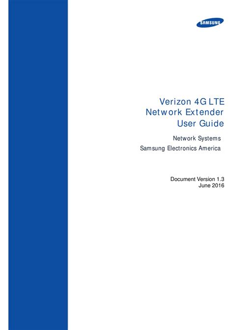 4g Lte Network Extender User Guide