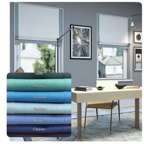 'length fraction' and 'width fraction' in our roman shade ordering pages refer to 'part inch' measurements. Made to Measure Cotton Roman Shades with Contrast Blue ...