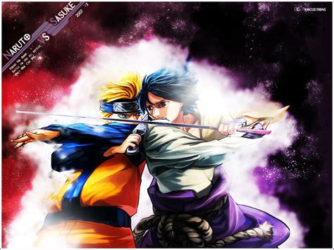 Naruto Vs Sasuke Wallpaper By Demoncloud On Deviantart