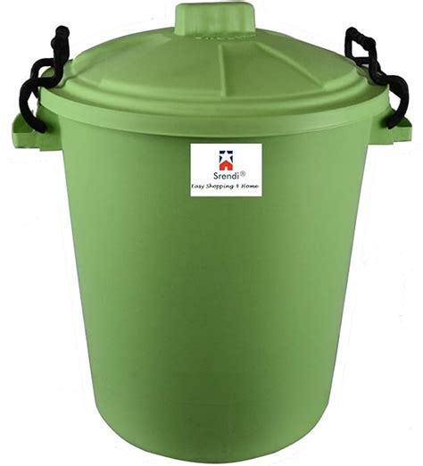 Srendi® 50l Plastic Binwaterfroofrodent Proofideal For Outdoor