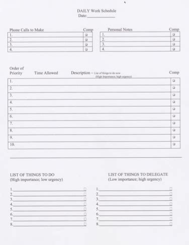 This is easier for some types of positions than. My Daily Productivity Worksheet
