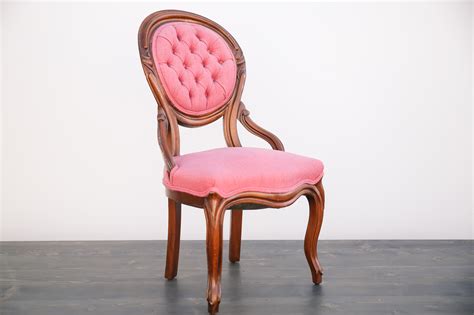 Button Tufted Pink Chair Out Of The Dust Rentals