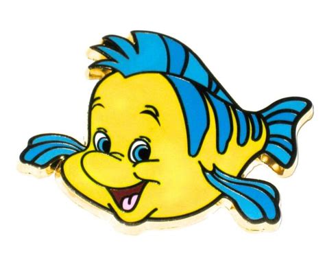 Rare Le 200 Disney Pin Little Mermaid Ariel Sidekick Flounder Fish