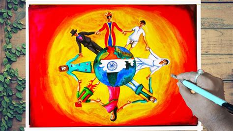 Unity In Diversity Drawingunity In India Drawing Videoindependence