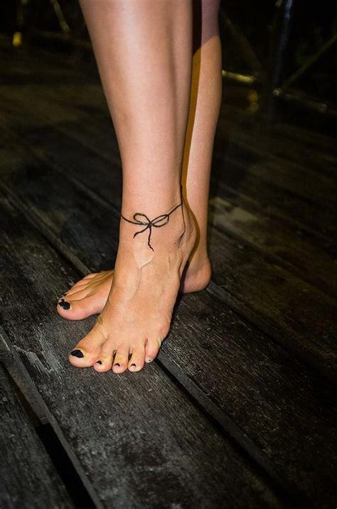 Anklet With Meaning Ankle Tattoo Designs Bow Tattoo Designs Ankle