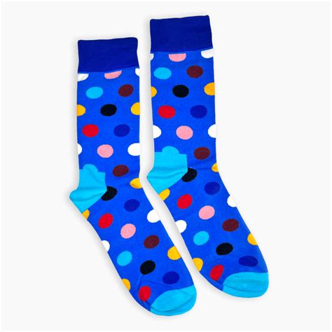 Blue Polka Dot Socks Thomp2 Socks