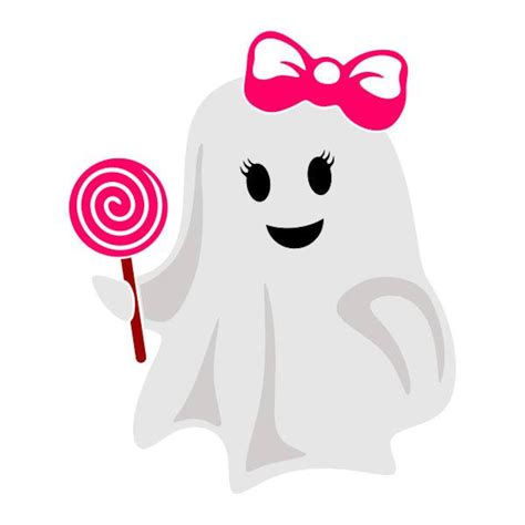 Ghost Girl Sweet Halloween Cuttable Svg Png Dxf And Eps Designs Etsy