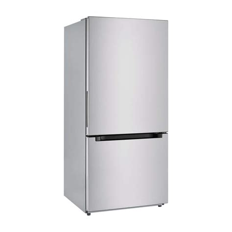 Vissani 18 7 Cu Ft Bottom Freezer Refrigerator In Stainless Steel