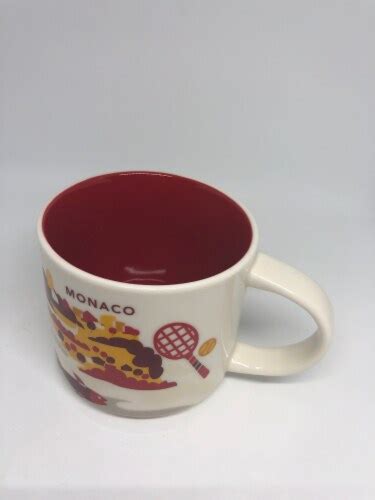 Starbucks You Are Here Collection Monaco Ceramic Coffee Mug New With