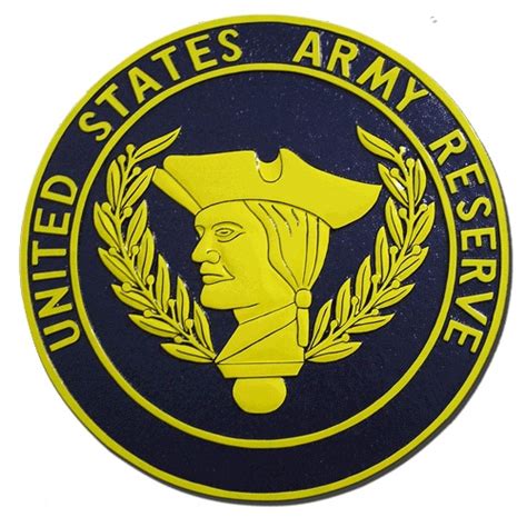 Us Army Reserve Official Seal And Emblem Mahogany Wood Plaque