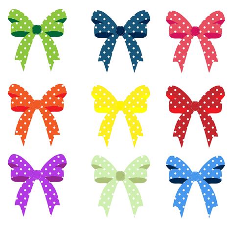 Ribbons And Bows Polka Dots Free Stock Photo Public Domain Pictures