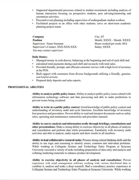 Federal Resume Sample Example And Writing Guide