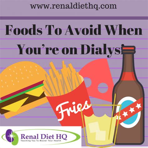 Your diabetic diet just got better! Foods To Avoid When You're on Dialysis | Renal diet, Renal ...