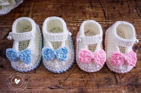 Crochet Bow Baby Booties Free Pattern Maisie And Ruth