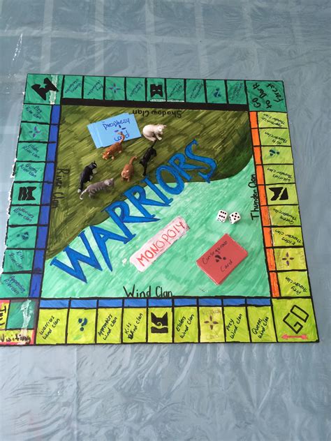 Warriors Diy Monopoly Board Diy Warriorscats Monopoly Warrior Cats