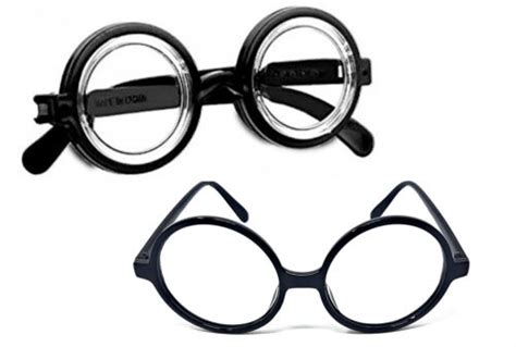 Nerd Black Glasses Roundoval Thick Fancy Dress Costume Geek Retro Joke