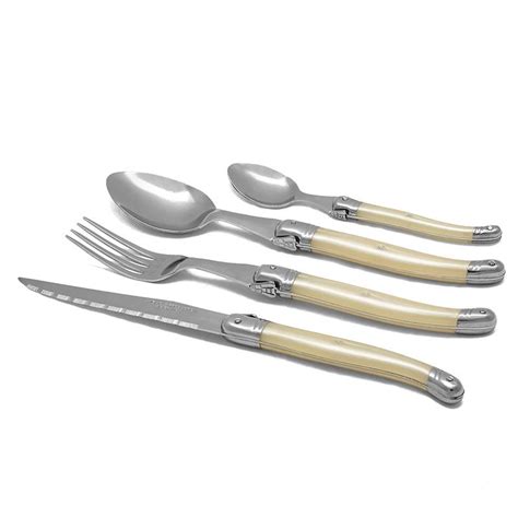 laguiole flatware coloured cutlery production pearly piece colours handle