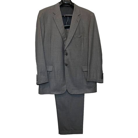 Hickey Freeman Hickey Freeman Gray Suit Tailored Bill Owings 48l Grailed