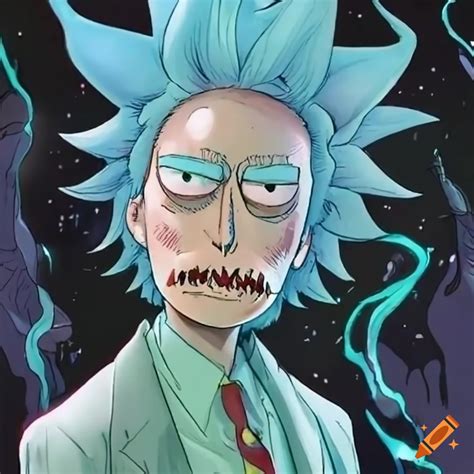 Illustration Of Rick Sanchez On Craiyon