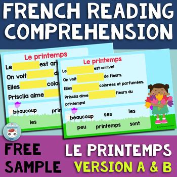 French Reading Comprehension Boom Cards| Compréhension de lecture en ...
