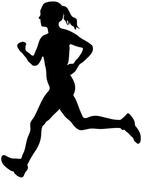 Running Woman Silhouette Png Clip Art Image Clip Art Library