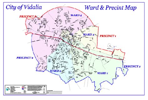 City Of Vidalia Ward And Precinct Map Vidalia Georgia